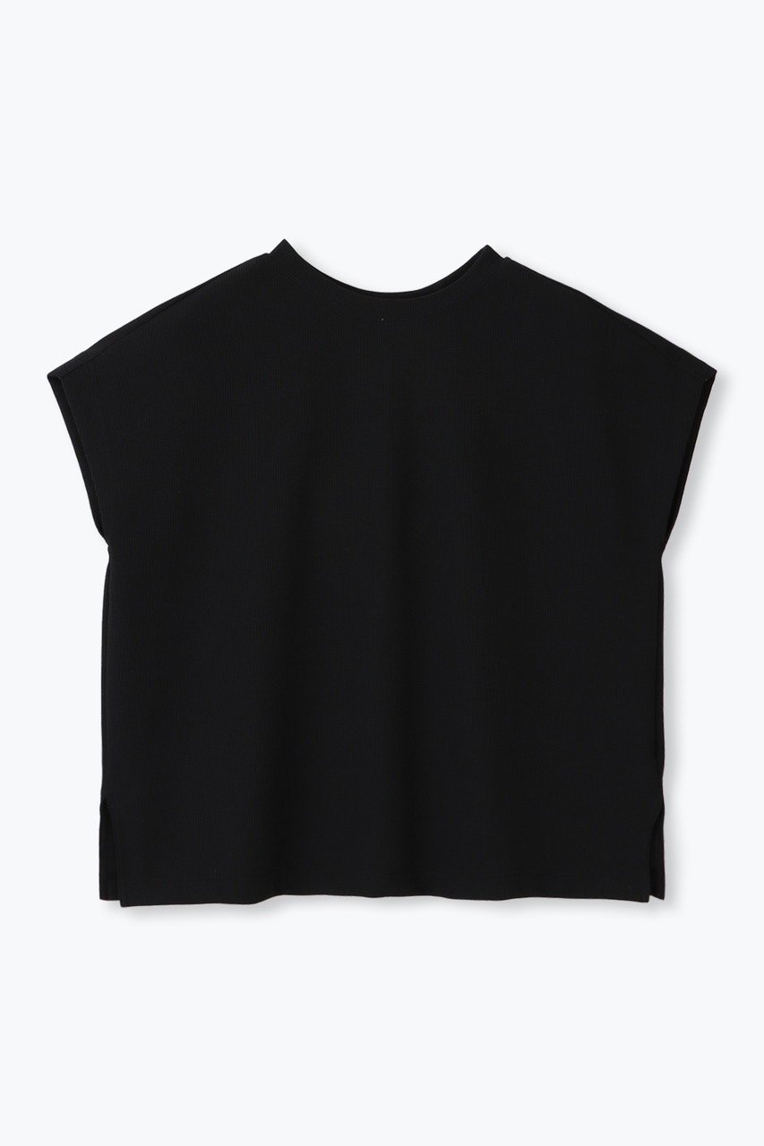 【レリル/lelill】の【UVカット】【吸湿速乾】ハイテクワッフル ワイドT インテリア・キッズ・メンズ・レディースファッション・服の通販 founy(ファニー) 　ファッション　Fashion　レディースファッション　Fashion for Women　トップス・カットソー　Cut & Sew Tops　シャツ・ブラウス・オフィスカジュアル　Elegant Blouses & Button-Ups　ロングTシャツ・Tシャツ　Longline T-Shirts & Tees　カットソー・ベーシックTシャツ　Cut-and-Sewn Tops / Stretch Tees & Basics　ショート　Short, Short Length　スリーブ　Sleeve, Long Sleeve / Short Sleeve　ワイド　Wide, Wide Fit　ワッフル　Waffle, Waffle Knit　夏　Summer　定番　Standard, Basic Item　ブラック|ID: prp329100004093574 ipo3291000000036045677