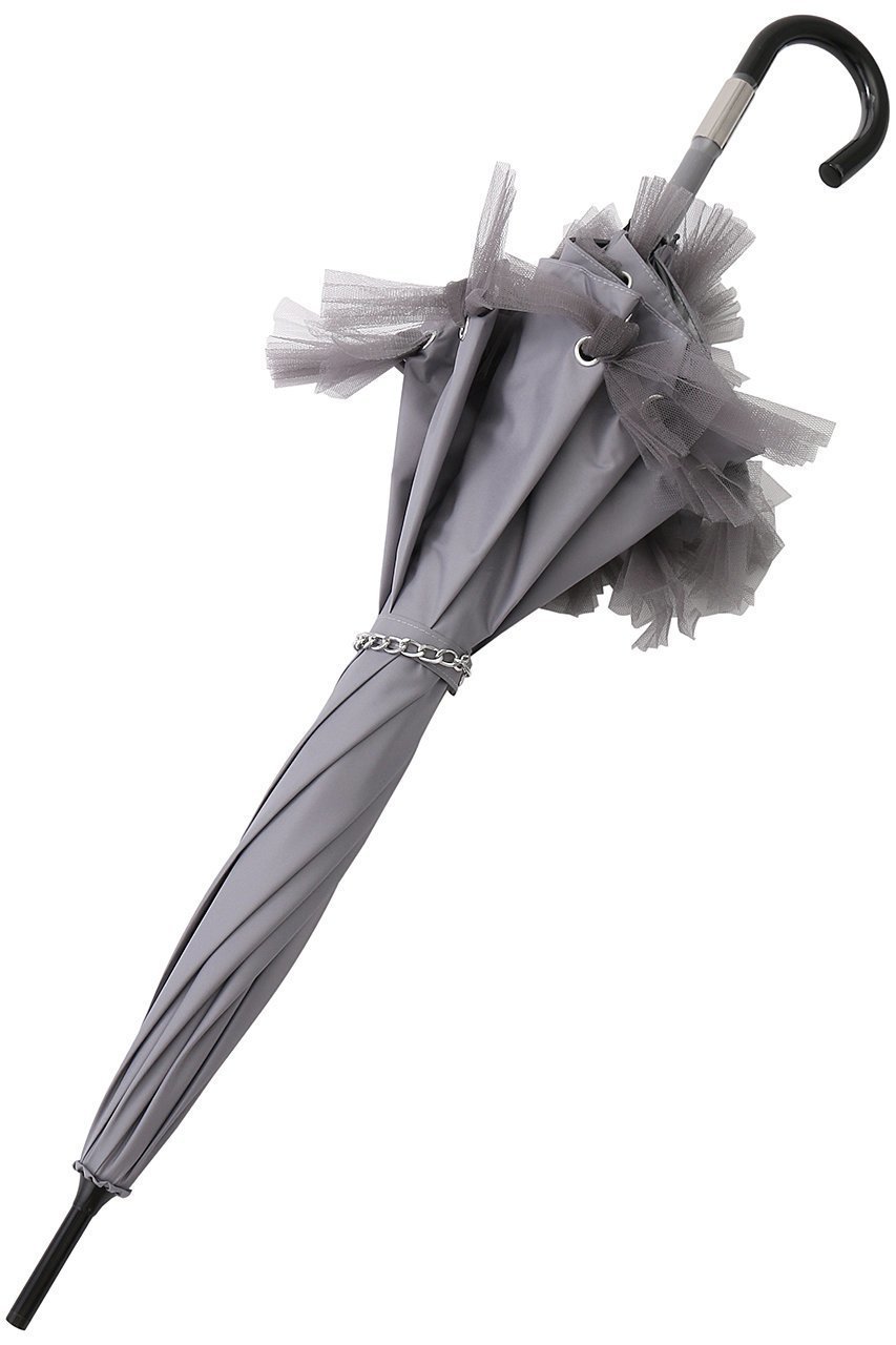 【ムーンバット/MOONBAT】の【Sun dress】アイレットチュールリボン 晴雨兼用日傘 ショート傘 人気、トレンドファッション・服の通販 founy(ファニー) 　ファッション　Fashion　レディースファッション　Fashion for Women　ワンピース　Dresses　フォーマル・パーティードレス・結婚式用ドレス　Elegant & Casual Dresses　レイングッズ・傘・晴雨兼用傘　Umbrellas & Rain Gear　ショート　Short, Short Length　ハンカチ　Handkerchief, Hanky　フェミニン　Feminine, Girly　傘　Umbrella, Parasol　再入荷　Restock / Back in Stock　夏　Summer　日傘　Parasol, UV Umbrella　時計　Watch, Wristwatch　other-2|ID: prp329100004093575 ipo3291000000032815314