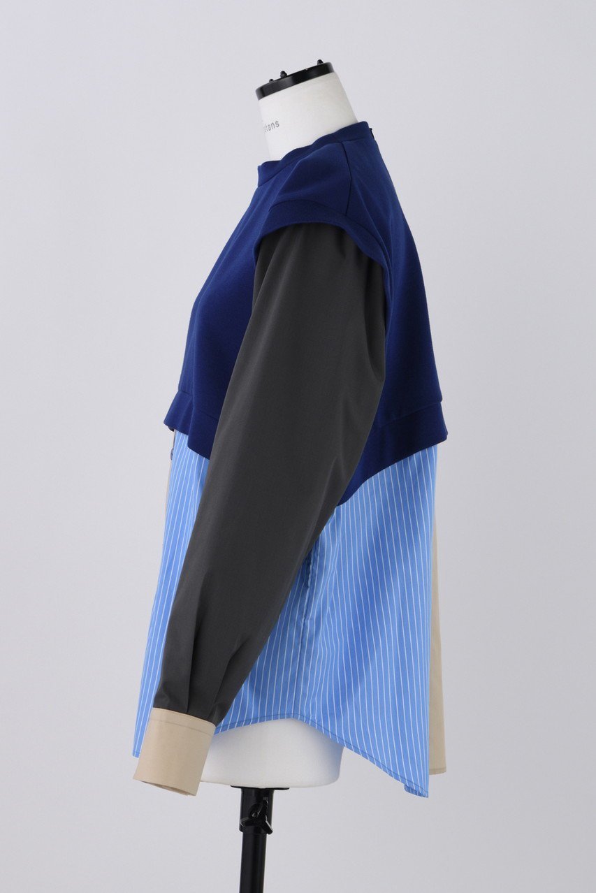 【ナゴンスタンス/nagonstans】のコンパクトダンボール Combi P.O/プルオーバー 人気、トレンドファッション・服の通販 founy(ファニー) 　ファッション　Fashion　レディースファッション　Fashion for Women　トップス・カットソー　Cut & Sew Tops　シャツ・ブラウス・オフィスカジュアル　Elegant Blouses & Button-Ups　ロングTシャツ・Tシャツ　Longline T-Shirts & Tees　カジュアルプルオーバー・ニットトップス　Pullovers & Knit Tops / Casual Pullovers　カットソー・ベーシックTシャツ　Cut-and-Sewn Tops / Stretch Tees & Basics　コンパクト　Compact, Small Size　コンビ　Combo, Combination Style　スリーブ　Sleeve, Long Sleeve / Short Sleeve　ドッキング　Docking, Mixed Material　バランス　Balance, Style Balance　ロング　Long, Long-Length　other-2|ID: prp329100004093581 ipo3291000000032918892