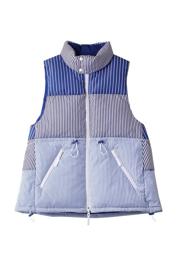 【ナゴンスタンス/nagonstans】のStripe Combination ダウンベスト インテリア・キッズ・メンズ・レディースファッション・服の通販 founy(ファウニー) https://founy.com/ ファッション Fashion レディースファッション Fashion for Women アウター Coat / Outerwear Collection レディースジャケット・軽アウター Jackets おすすめ Recommended / Our Picks アウトドア Outdoor Clothing ジャケット Jacket, Outerwear スウェット / スエット Sweatshirt, Sweatwear ストライプ Stripe, Striped Pattern スピンドル Spindle, Drawcord ダウン Down, Puffer ベスト Vest, Waistcoat |ID: prp329100004093586 ipo3291000000036758934