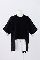 【エンフォルド/ENFOLD】のKnit Combi P.O/プルオーバー 人気、トレンドファッション・服の通販 founy(ファニー) ファッション Fashion レディースファッション WOMEN トップス・カットソー Tops/Tshirt ニット Knit Tops プルオーバー Pullover コンビ Combination ドッキング Docking バランス Balance thumbnail ブラック|ID: prp329100004093588 ipo3291000000027745741