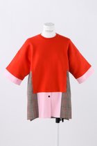 【エンフォルド/ENFOLD】のKnit Combi P.O/プルオーバー 人気、トレンドファッション・服の通販 founy(ファニー) ファッション Fashion レディースファッション WOMEN トップス・カットソー Tops/Tshirt ニット Knit Tops プルオーバー Pullover コンビ Combination ドッキング Docking バランス Balance thumbnail レッド|ID: prp329100004093588 ipo3291000000027745742