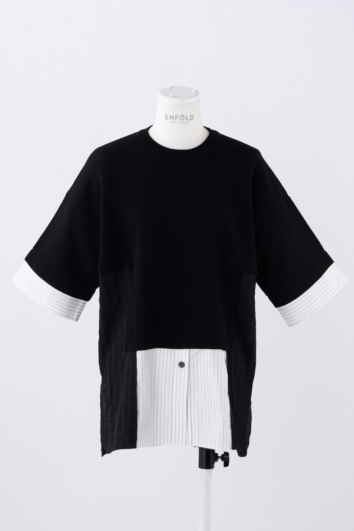 【エンフォルド/ENFOLD】のKnit Combi P.O/プルオーバー インテリア・キッズ・メンズ・レディースファッション・服の通販 founy(ファウニー) https://founy.com/ ファッション Fashion レディースファッション Fashion for Women トップス・カットソー Cut & Sew Tops ニット Knit Tops & Sweaters カジュアルプルオーバー・ニットトップス Pullovers & Knit Tops / Casual Pullovers コンビ Combo, Combination Style ドッキング Docking, Mixed Material バランス Balance, Style Balance |ID: prp329100004093588 ipo3291000000036531058