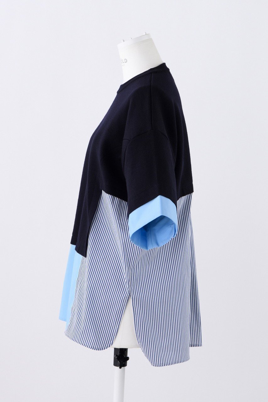 【エンフォルド/ENFOLD】のKnit Combi P.O/プルオーバー 人気、トレンドファッション・服の通販 founy(ファニー) ファッション Fashion レディースファッション Fashion for Women トップス・カットソー Cut & Sew Tops ニット Knit Tops & Sweaters カジュアルプルオーバー・ニットトップス Pullovers & Knit Tops / Casual Pullovers コンビ Combo, Combination Style ドッキング Docking, Mixed Material バランス Balance, Style Balance other-2|ID: prp329100004093588 ipo3291000000036531062