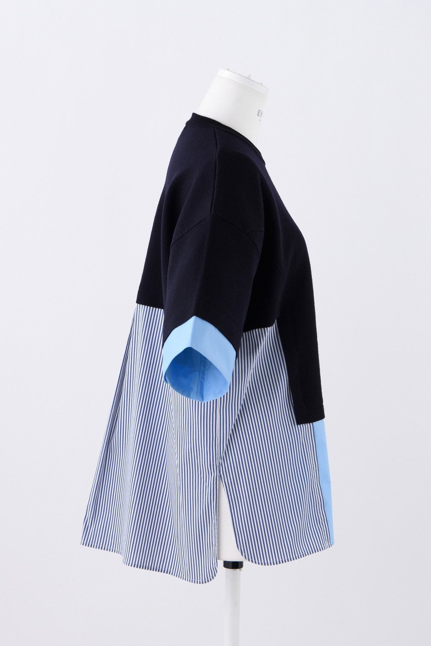 【エンフォルド/ENFOLD】のKnit Combi P.O/プルオーバー 人気、トレンドファッション・服の通販 founy(ファニー) ファッション Fashion レディースファッション Fashion for Women トップス・カットソー Cut & Sew Tops ニット Knit Tops & Sweaters カジュアルプルオーバー・ニットトップス Pullovers & Knit Tops / Casual Pullovers コンビ Combo, Combination Style ドッキング Docking, Mixed Material バランス Balance, Style Balance other-4|ID: prp329100004093588 ipo3291000000036531064