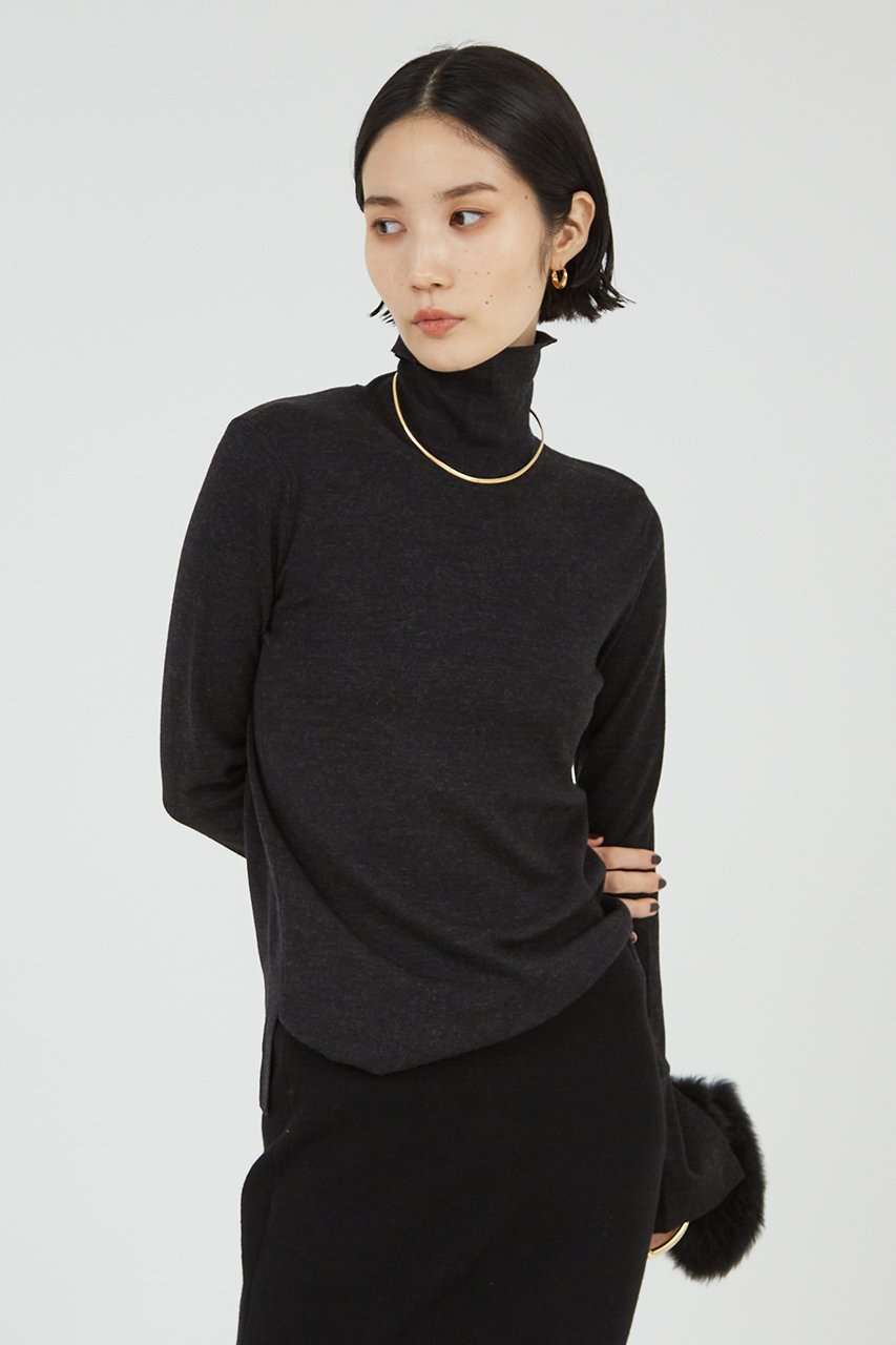 【ザ ストア バイ シー/THE STORE by C】のベーシックタートル 人気、トレンドファッション・服の通販 founy(ファニー) 　ファッション　Fashion　レディースファッション　Fashion for Women　トップス・カットソー　Cut & Sew Tops　ニット　Knit Tops & Sweaters　カジュアルプルオーバー・ニットトップス　Pullovers & Knit Tops / Casual Pullovers　なめらか　Smooth, Silky Texture　シルク　Silk, 100% Silk　スリット　Slit, Slit Detail　タートル　Turtleneck, Turtle Collar　タートルネック　Turtleneck, High Neck　ベーシック　Basic, Essential　other-3|ID: prp329100004093593 ipo3291000000032921047