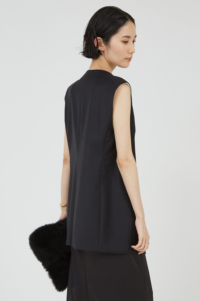 【ザ ストア バイ シー/THE STORE by C】のラウンドヒヨクベスト 人気、トレンドファッション・服の通販 founy(ファニー) 　ファッション　Fashion　レディースファッション　WOMEN　アウター　Coat Outerwear　ジャケット　Jackets　おすすめ　Recommend　なめらか　Smooth　シルク　Silk　ジャケット　Jacket　スタイリッシュ　Stylish　ストレッチ　Stretch　ベスト　Vest　ロング　Long　other-3|ID: prp329100004093599 ipo3291000000031415643