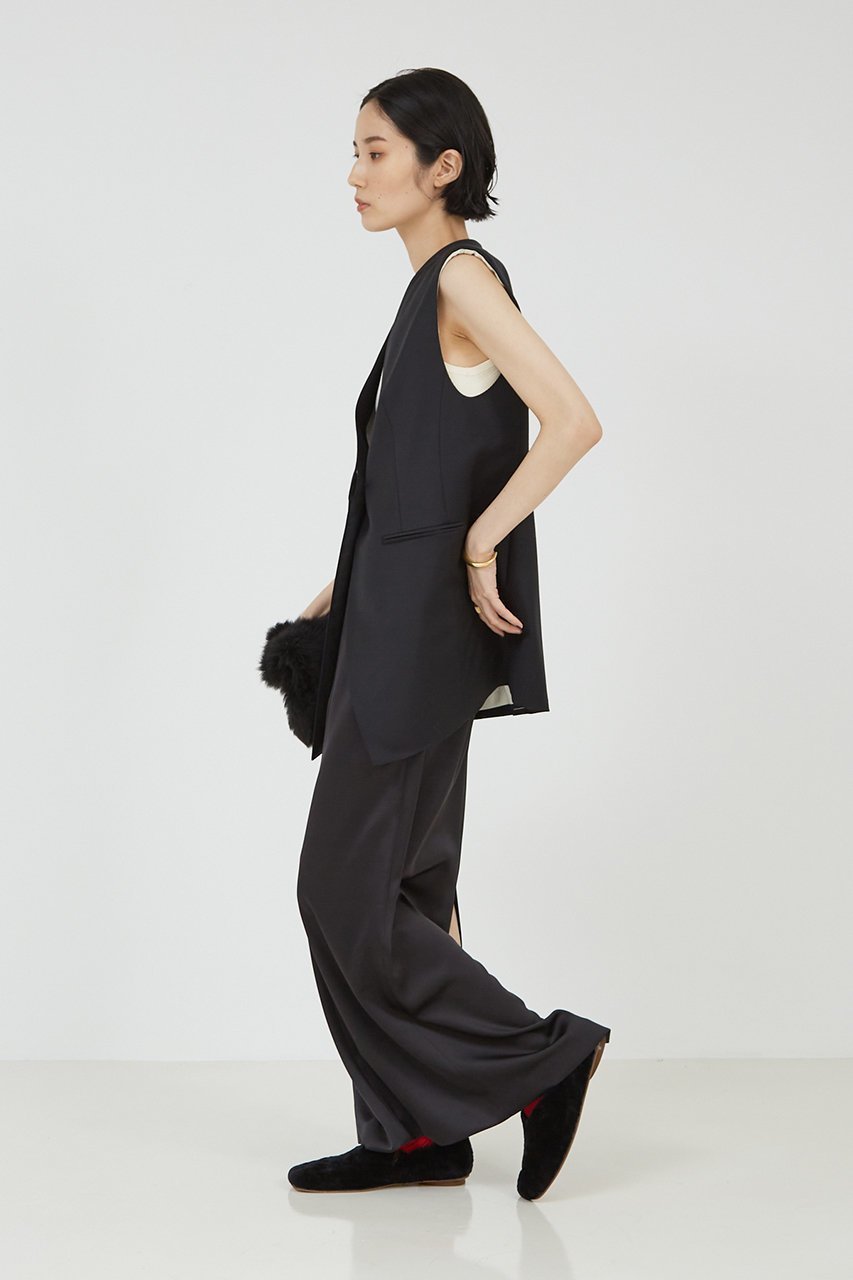 【ザ ストア バイ シー/THE STORE by C】のラウンドヒヨクベスト 人気、トレンドファッション・服の通販 founy(ファニー) 　ファッション　Fashion　レディースファッション　WOMEN　アウター　Coat Outerwear　ジャケット　Jackets　おすすめ　Recommend　なめらか　Smooth　シルク　Silk　ジャケット　Jacket　スタイリッシュ　Stylish　ストレッチ　Stretch　ベスト　Vest　ロング　Long　other-5|ID: prp329100004093599 ipo3291000000031415646