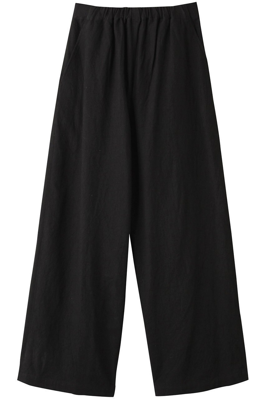 【プレインピープル/PLAIN PEOPLE】のコットンリネンラミーキャンパスリラックスパンツ インテリア・キッズ・メンズ・レディースファッション・服の通販 founy(ファニー) 　ファッション　Fashion　レディースファッション　Fashion for Women　パンツ　Pants & Trousers　ストレート　Straight, Straight Cut　ベーシック　Basic, Essential　リラックス　Relax, Relaxed Fit　ワイド　Wide, Wide Fit　ブラック|ID: prp329100004093620 ipo3291000000036046678