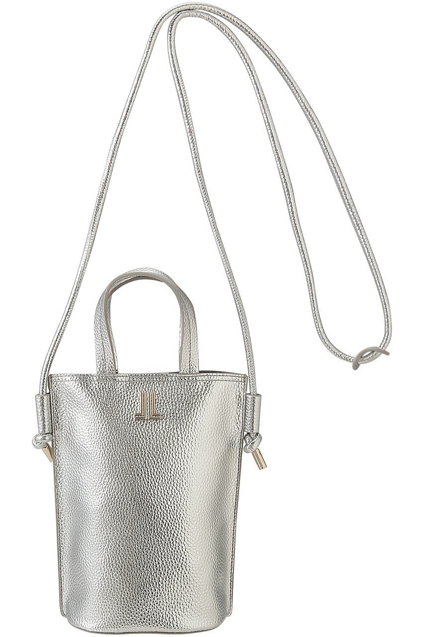 【ランバン オン ブルー/LANVIN en Bleu】のメレ ミニトートショルダー 484330 インテリア・キッズ・メンズ・レディースファッション・服の通販 founy(ファニー) 　ファッション　Fashion　レディースファッション　Fashion for Women　バッグ　Bags　アクセサリー　Fashion Accessories　シャイニー　Shiny, Glossy Finish　ショルダー　Shoulder, Shoulder Strap　スマホ　Smartphone, Mobile Device　フロント　Front, Front Design　ポケット　Pocket, Pocket Detail　シルバー|ID: prp329100004093625 ipo3291000000032791943