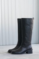 【ランバン オン ブルー/LANVIN en Bleu】のレザーロングブーツ 人気、トレンドファッション・服の通販 founy(ファニー) ファッション Fashion レディースファッション Fashion for Women クラシカル Classical, Vintage-Inspired ストレート Straight, Straight Cut ボトム Bottoms, Lower Wear ロング Long, Long-Length |ID:prp329100004093628