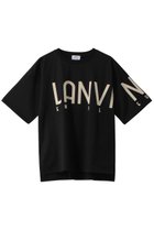 【ランバン オン ブルー/LANVIN en Bleu】のフロッキーロゴプリントTシャツ 人気、トレンドファッション・服の通販 founy(ファニー) ファッション Fashion レディースファッション WOMEN トップス・カットソー Tops/Tshirt シャツ/ブラウス Shirts/Blouses ロング / Tシャツ T-Shirts カットソー Cut and Sewn ショート Short ジャケット Jacket スリーブ Sleeve ハーフ Half プリント Print ベーシック Basic ロング Long thumbnail ブラック|ID: prp329100004093632 ipo3291000000027745989