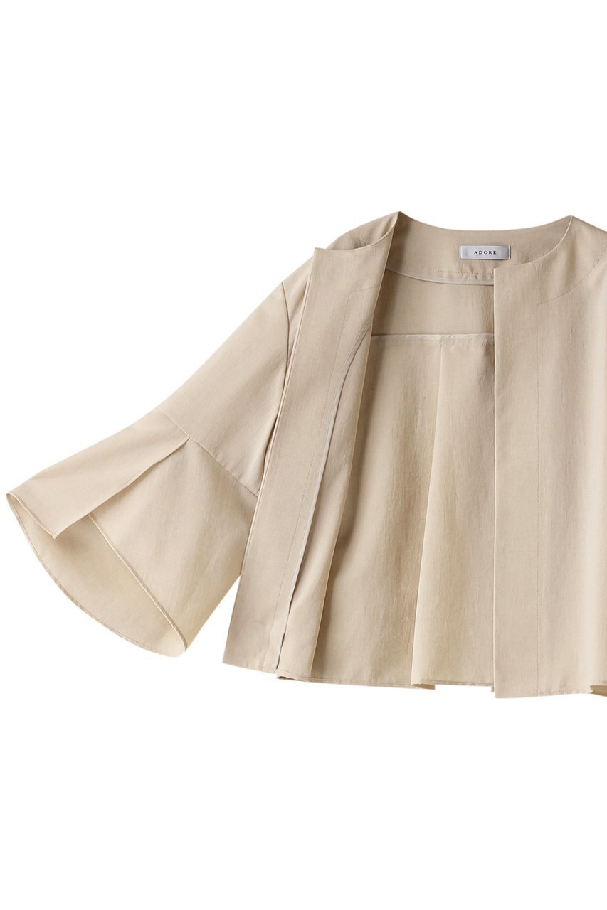 【アドーア/ADORE】のドライタッチトロジャケット 人気、トレンドファッション・服の通販 founy(ファニー) 　ファッション　Fashion　レディースファッション　Fashion for Women　アウター　Coat / Outerwear Collection　レディースジャケット・軽アウター　Jackets　なめらか　Smooth, Silky Texture　ジャケット　Jacket, Outerwear　スリット　Slit, Slit Detail　スリーブ　Sleeve, Long Sleeve / Short Sleeve　ファブリック　Fabric, Textile　エレガント 上品　Elegant　other-6|ID: prp329100004093633 ipo3291000000032945642