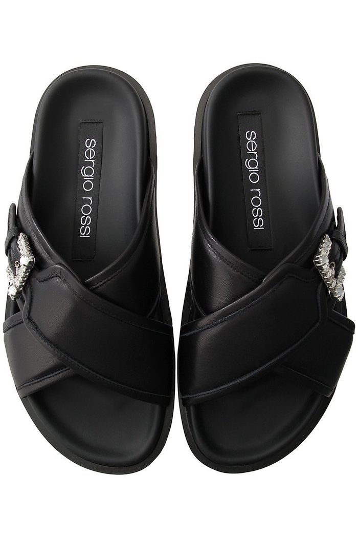 【セルジオ ロッシ/SERGIO ROSSI】のsrTWENTY BUCKLE フラットサンダル インテリア・キッズ・メンズ・レディースファッション・服の通販 founy(ファニー) https://founy.com/ ファッション Fashion レディースファッション Fashion for Women コレクション Collection, Seasonal Line サンダル Sandals, Summer Shoes ソックス Socks, Hosiery フラット Flat, Flat Shoes メタル Metal, Metal Parts リラックス Relax, Relaxed Fit |ID: prp329100004093649 ipo3291000000032882835
