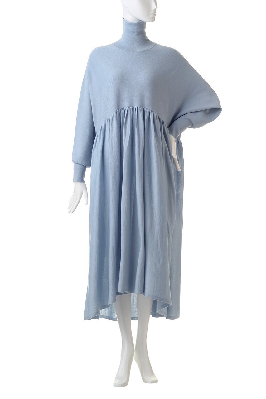 【カレンソロジー/Curensology】のウールハイネックギャザーワンピース 人気、トレンドファッション・服の通販 founy(ファニー) 　ファッション　Fashion　レディースファッション　Fashion for Women　ワンピース　Dresses　チュニック　Tunic Tops & Dresses　おすすめ　Recommended / Our Picks　なめらか　Smooth, Silky Texture　ギャザー　Gathered, Ruffled　ジャケット　Jacket, Outerwear　タイツ　Tights, Legwear　チュニック　Tunic, Long Top　デニム　Denim, Jeans Material　ハイネック　High Neck, Mock Neck　ロング　Long, Long-Length　冬　Winter / This Winter　other-2|ID: prp329100004093668 ipo3291000000032904522