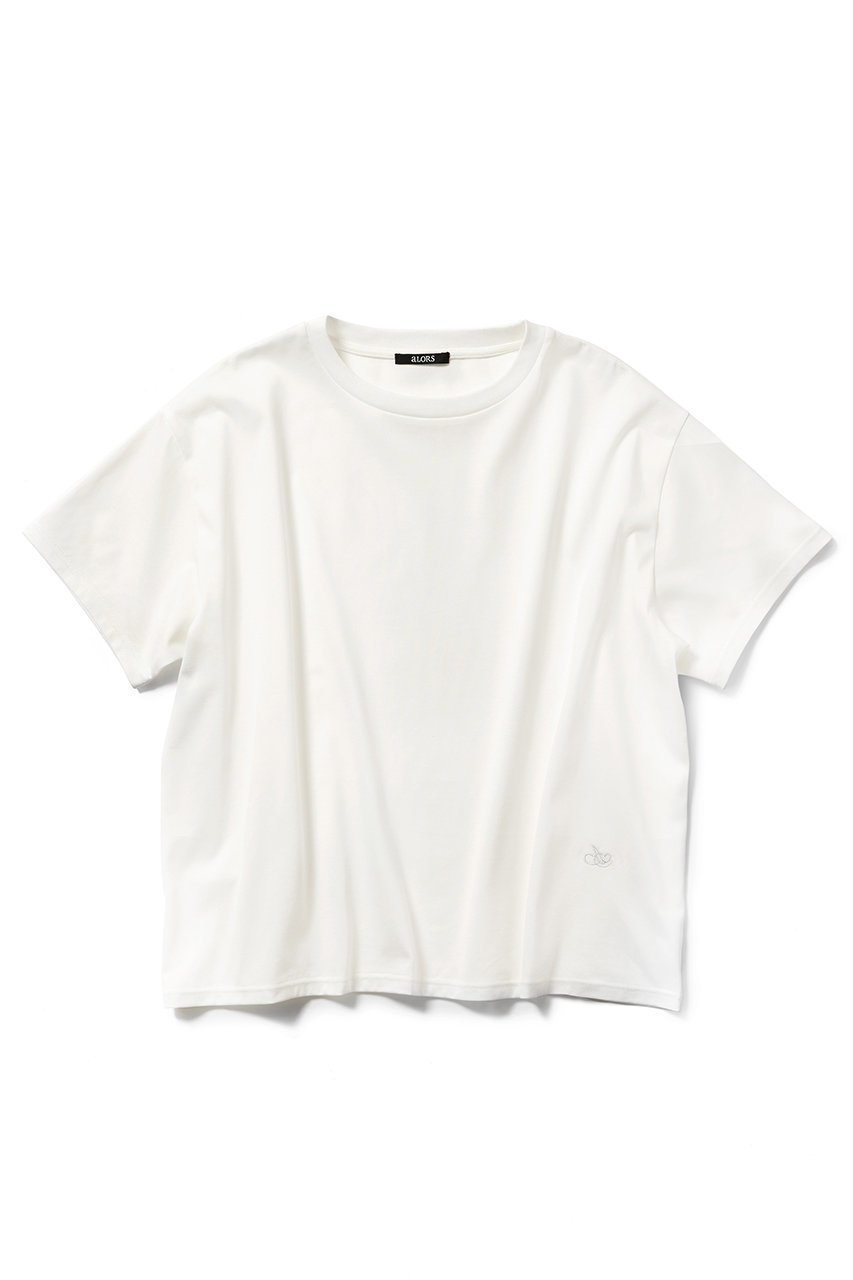 【アロー/aLORS】のT-shirt a manches courtes インテリア・キッズ・メンズ・レディースファッション・服の通販 founy(ファニー) 　ファッション　Fashion　レディースファッション　WOMEN　トップス・カットソー　Tops/Tshirt　シャツ/ブラウス　Shirts/Blouses　ロング / Tシャツ　T-Shirts　カットソー　Cut and Sewn　ショート　Short　スリーブ　Sleeve　ホワイト|ID: prp329100004095245 ipo3291000000027764667