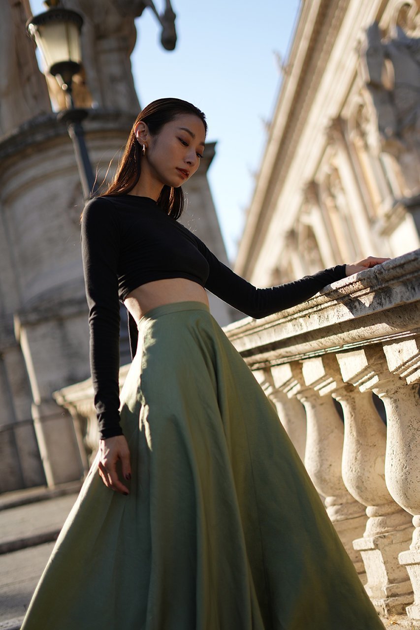 【アロー/aLORS】のJupe Laura 人気、トレンドファッション・服の通販 founy(ファニー) 　ファッション　Fashion　レディースファッション　Fashion for Women　スカート　Skirts　ロングスカート　Long Skirts / Maxi & Midi Skirts　アシンメトリー　Asymmetrical Style　イタリア　Italy　エレガント 上品　Elegant　ネップ　Nepp, Slub Yarn　プリント　Print, Printed Pattern　リネン　Linen, Linen Fabric　ロング　Long, Long-Length　other-8|ID: prp329100004095246 ipo3291000000032827114