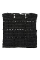 【アロー/aLORS】のHaut en macrame Cocinelle 人気、トレンドファッション・服の通販 founy(ファニー) ファッション Fashion レディースファッション Fashion for Women トップス・カットソー Cut & Sew Tops ニット Knit Tops & Sweaters カジュアルプルオーバー・ニットトップス Pullovers & Knit Tops / Casual Pullovers イタリア Italy スクエア Square, Square Shape スリーブ Sleeve, Long Sleeve / Short Sleeve ノースリーブ Sleeveless, No-Sleeve フレンチ French, French Style ランダム Random, Irregular 手編み Hand-Knitted, Handmade Knit |ID:prp329100004095247