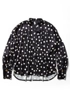 【アロー/aLORS】のChemise Cocinelle 人気、トレンドファッション・服の通販 founy(ファニー) ファッション Fashion レディースファッション Fashion for Women トップス・カットソー Cut & Sew Tops シャツ・ブラウス・オフィスカジュアル Elegant Blouses & Button-Ups なめらか Smooth, Silky Texture イタリア Italy カフス Cuff Design ギャザー Gathered, Ruffled スリーブ Sleeve, Long Sleeve / Short Sleeve ドット Polka Dot, Dot Pattern ランダム Random, Irregular ロング Long, Long-Length thumbnail ドット|ID: prp329100004095249 ipo3291000000032889068