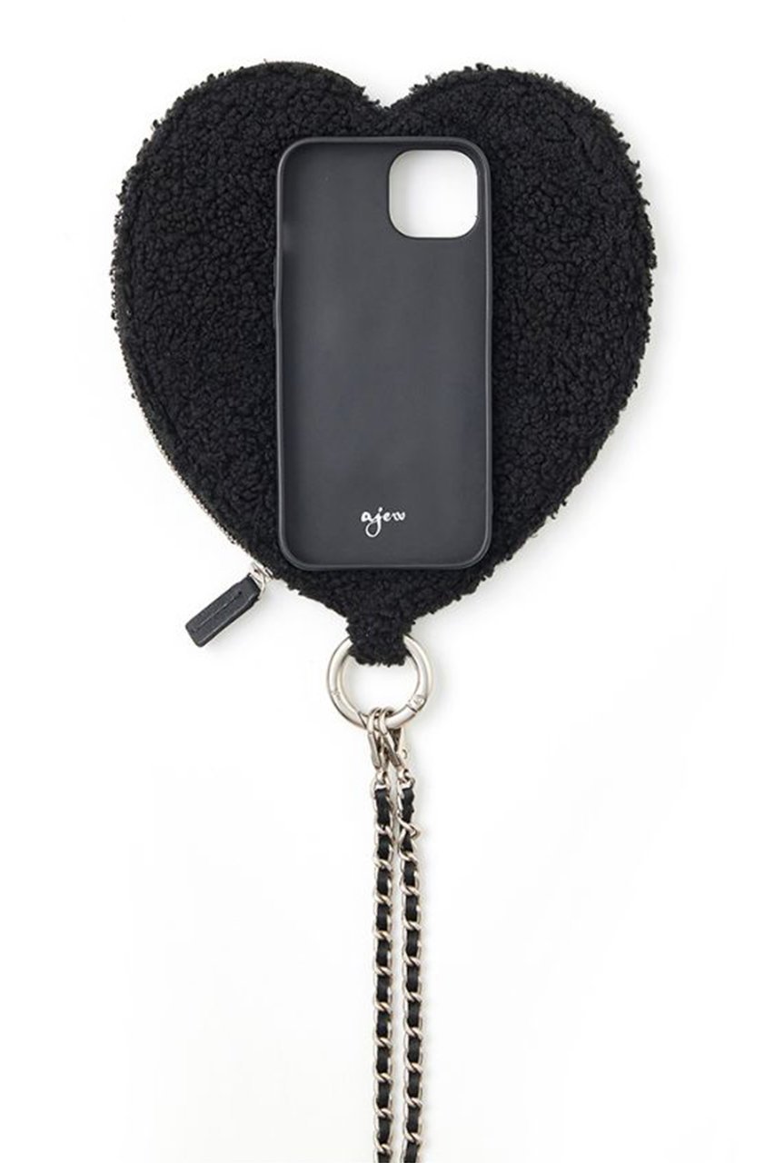 【エジュー/ajew】のiPhone15/15Pro ajew fluffy dress HEARTcase shoulder 人気、トレンドファッション・服の通販 founy(ファニー) 　ファッション　Fashion　レディースファッション　Fashion for Women　ワンピース　Dresses　フォーマル・パーティードレス・結婚式用ドレス　Elegant & Casual Dresses　カメラ　Camera Accessories　コイン　Coin, Coin Design　シリコン　Silicone, Silicone Material　ドッキング　Docking, Mixed Material　手帳　Planner, Notebook　ポケット　Pocket, Pocket Detail　モコモコ　Fuzzy, Fluffy　リップ　Lip, Lip Motif　2024年　2024　スマホケース　Smartphone Case　iPhone アイフォーン　iPhone　2024-2025秋冬・A/W　Autumn/Winter 2024–25 AW24–25　other-2|ID: prp329100004095252 ipo3291000000035348623
