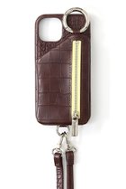 【エジュー/ajew】のiPhone15/15Pro ajew cadenas croco zipphone case shoulder エスプレッソ|ID: prp329100004095260 ipo3291000000035940961