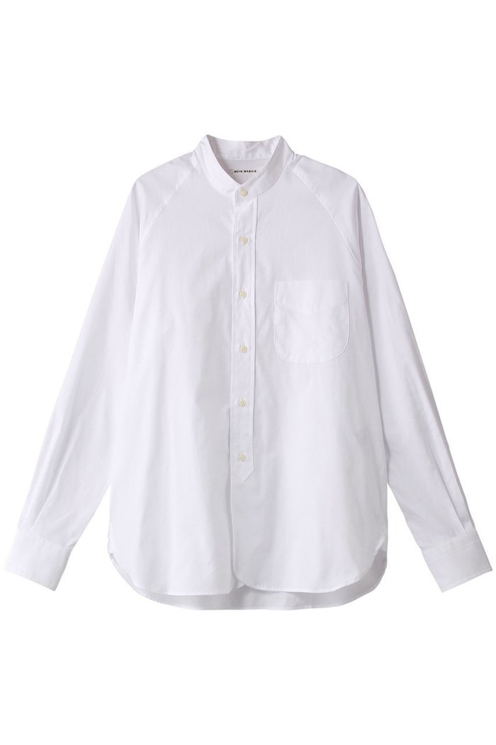 【サイ サイベーシックス/Scye SCYE BASICS】の【UNISEX】【SCYE BASICS】フィンクスコットンOxford Grandad カラーシャツ インテリア・キッズ・メンズ・レディースファッション・服の通販 founy(ファニー) https://founy.com/ ファッション Fashion レディースファッション WOMEN トップス・カットソー Tops/Tshirt シャツ/ブラウス Shirts/Blouses ユニセックス Unisex なめらか Smooth シンプル Simple スリーブ Sleeve ロング Long |ID: prp329100004095278 ipo3291000000027764774