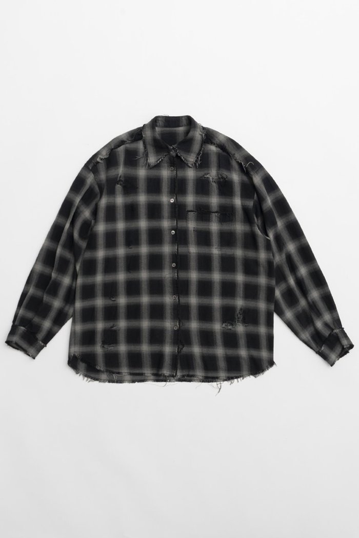 【プランク プロジェクト/PRANK PROJECT】のダメージチェックシャツDamaged Check Shirt インテリア・キッズ・メンズ・レディースファッション・服の通販 founy(ファニー) https://founy.com/ ファッション Fashion レディースファッション WOMEN トップス・カットソー Tops/Tshirt シャツ/ブラウス Shirts/Blouses カフス Cuffs スリーブ Sleeve ダメージ Damage チェック Check ハンド Hand ポケット Pocket ロング Long |ID: prp329100004096651 ipo3291000000027781726