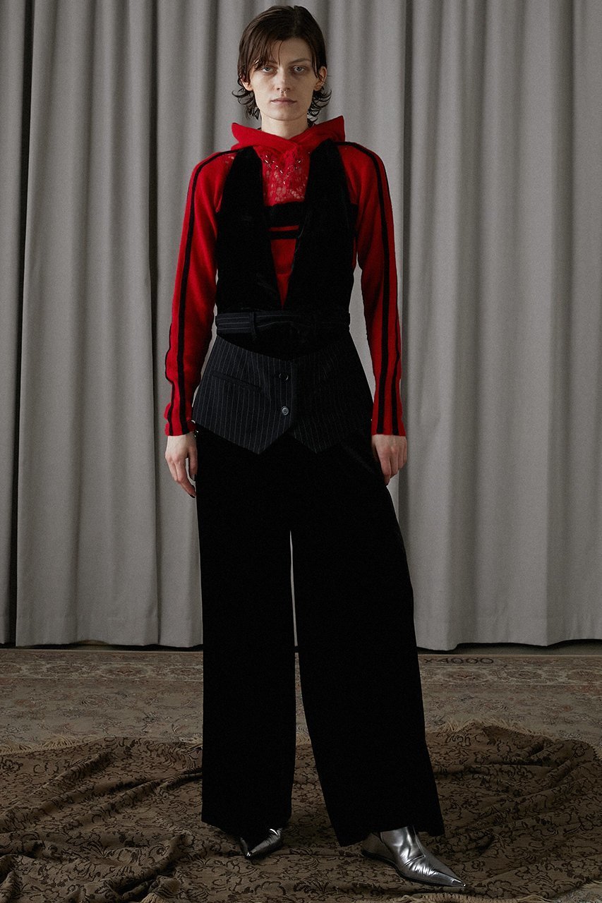 【プランク プロジェクト/PRANK PROJECT】の2WAYジャンプスーツ / 2WAY Jumpsuit 人気、トレンドファッション・服の通販 founy(ファニー) 　ファッション　Fashion　レディースファッション　Fashion for Women　パンツ　Pants & Trousers　コンビ　Combo, Combination Style　ストライプ　Stripe, Striped Pattern　スピンドル　Spindle, Drawcord　スーツ　Suit, Formalwear　ベスト　Vest, Waistcoat　ベルベット　Velvet, Velvety　other-8|ID: prp329100004096652 ipo3291000000032941864