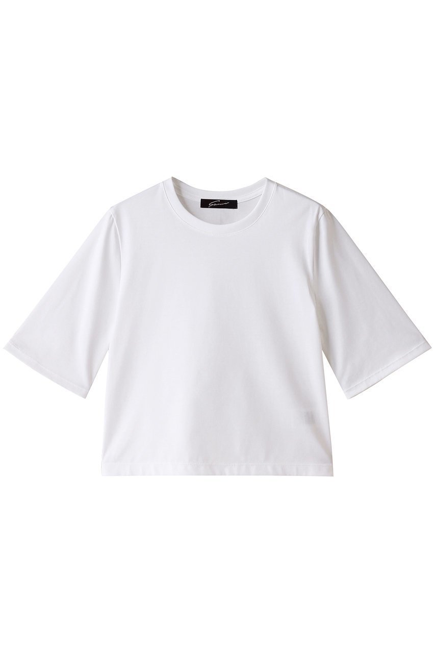 【スタニングルアー/STUNNING LURE】のウルティマコットンTシャツ 人気、トレンドファッション・服の通販 founy(ファニー) 　ファッション　Fashion　レディースファッション　Fashion for Women　トップス・カットソー　Cut & Sew Tops　シャツ・ブラウス・オフィスカジュアル　Elegant Blouses & Button-Ups　ロングTシャツ・Tシャツ　Longline T-Shirts & Tees　カットソー・ベーシックTシャツ　Cut-and-Sewn Tops / Stretch Tees & Basics　ショート　Short, Short Length　スリーブ　Sleeve, Long Sleeve / Short Sleeve　バランス　Balance, Style Balance　再入荷　Restock / Back in Stock　 other-1|ID: prp329100004096658 ipo3291000000032703146