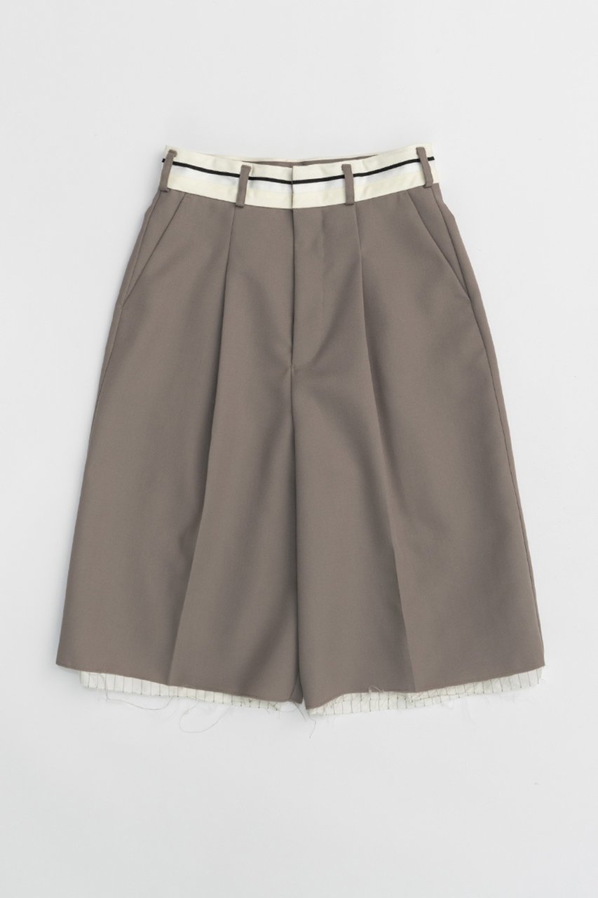 【プランク プロジェクト/PRANK PROJECT】のウールハーフパンツWool Half Pants インテリア・キッズ・メンズ・レディースファッション・服の通販 founy(ファニー) 　ファッション　Fashion　レディースファッション　Fashion for Women　パンツ　Pants & Trousers　ショートパンツ・ハーフパンツ　High-Waisted & Relaxed Shorts　カットオフ　Cut-Off Design　ストライプ　Stripe, Striped Pattern　ソックス　Socks, Hosiery　タイツ　Tights, Legwear　ツイル　Twist, Twisted Detail　ハーフ　Half, Half-Length　メンズ　Men's, Menswear　KHK(カーキ)|ID: prp329100004096660 ipo3291000000032817756