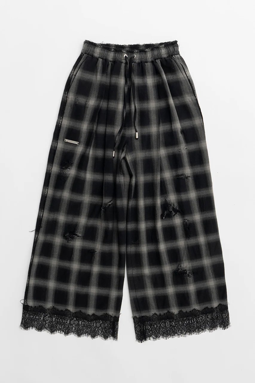 【プランク プロジェクト/PRANK PROJECT】のダメージチェックパンツDamaged Check Pants 人気、トレンドファッション・服の通販 founy(ファニー) 　ファッション　Fashion　レディースファッション　WOMEN　パンツ　Pants　おすすめ　Recommend　ジャケット　Jacket　ダメージ　Damage　チェック　Check　チュニック　Tunic　レース　Race　NEW・新作・新着・新入荷　New Arrivals　 other-1|ID: prp329100004096663 ipo3291000000027781770