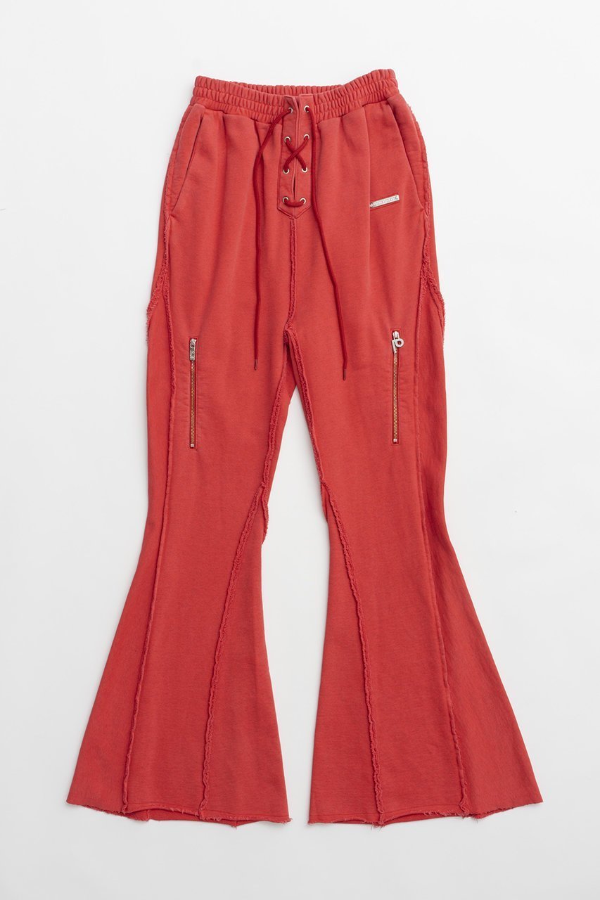 【プランク プロジェクト/PRANK PROJECT】のピグメントフレアスウェットパンツ / Pigment Flare Sweatpants インテリア・キッズ・メンズ・レディースファッション・服の通販 founy(ファニー) 　ファッション　Fashion　レディースファッション　Fashion for Women　パンツ　Pants & Trousers　おすすめ　Recommended / Our Picks　フレア　Flare, Flared　ルーズ　Loose, Oversized　A/W・秋冬　Autumn/Winter　RED(レッド)|ID: prp329100004096664 ipo3291000000032922463