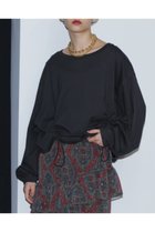 【ローズバッド/ROSE BUD】のドロストプルオーバー 人気、トレンドファッション・服の通販 founy(ファニー) ファッション Fashion レディースファッション WOMEN トップス・カットソー Tops/Tshirt シャツ/ブラウス Shirts/Blouses ロング / Tシャツ T-Shirts プルオーバー Pullover カットソー Cut and Sewn カットソー Cut And Sew ギャザー Gather クロップド Cropped スリーブ Sleeve デニム Denim ロング Long thumbnail ブラック|ID: prp329100004096708 ipo3291000000027781924