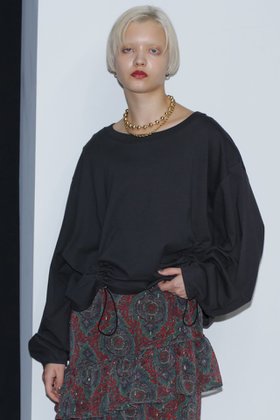 【ローズバッド/ROSE BUD】 ドロストプルオーバー人気、トレンドファッション・服の通販 founy(ファニー) ファッション Fashion レディースファッション WOMEN トップス・カットソー Tops/Tshirt シャツ/ブラウス Shirts/Blouses ロング / Tシャツ T-Shirts プルオーバー Pullover カットソー Cut and Sewn カットソー Cut And Sew ギャザー Gather クロップド Cropped スリーブ Sleeve デニム Denim ロング Long 再入荷 Restock/Back In Stock/Re Arrival |ID:prp329100004096708