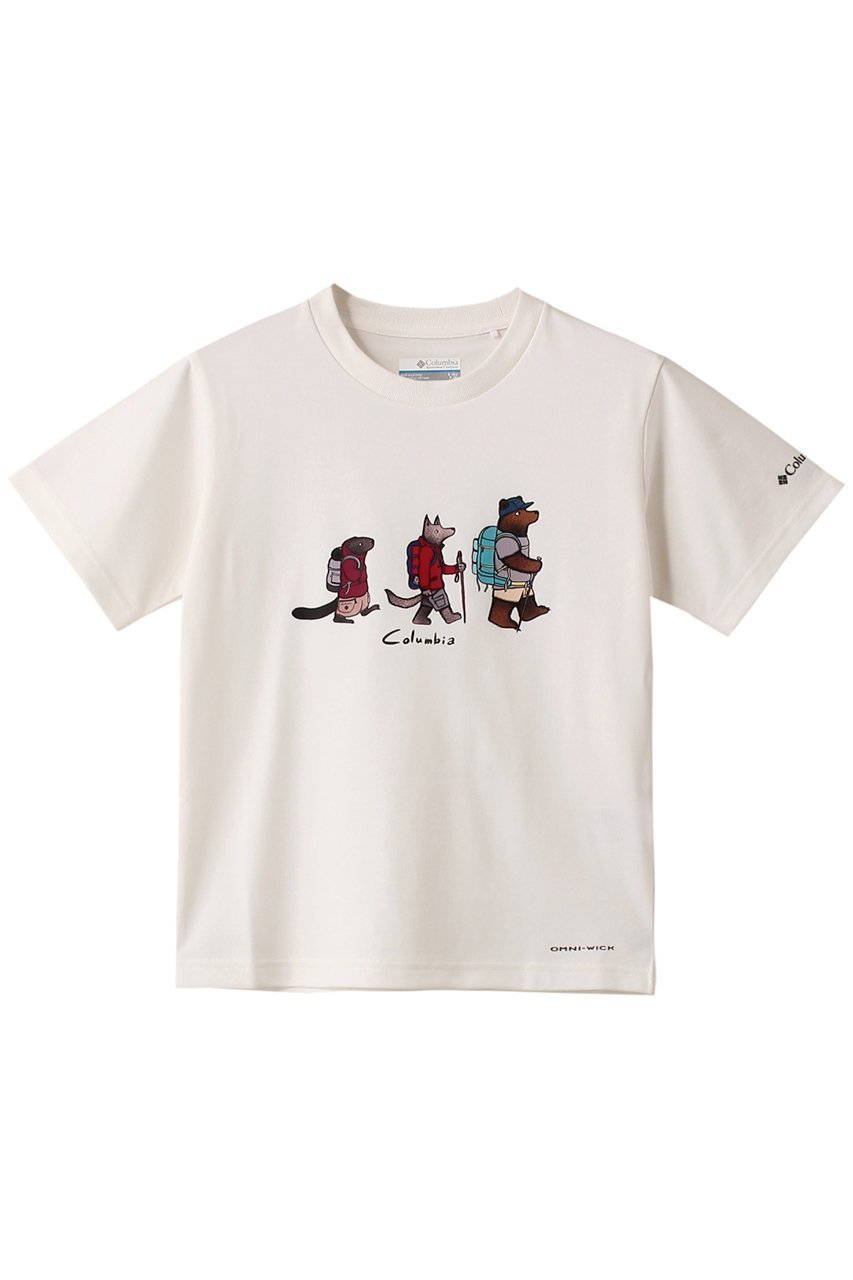 【コロンビア/Columbia / KIDS】の【Kids】レークトゥーアべニューショートスリーブTシャツ インテリア・キッズ・メンズ・レディースファッション・服の通販 founy(ファニー) 　ファッション　Fashion　キッズファッション　KIDS　アウター　Coat Outerwear /Kids　アウトドア　Outdoor　グラフィック　Graphic　スポーツ　Sports　半袖　Short Sleeve　Sea Salt・ Hike Print|ID: prp329100004098437 ipo3291000000027800432