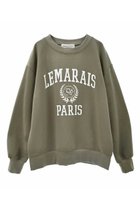 【トランテアン ソン ドゥ モード/31 Sons de mode】のカレッジPARISロゴルーズスウェット 人気、トレンドファッション・服の通販 founy(ファニー) ファッション Fashion レディースファッション WOMEN トップス・カットソー Tops/Tshirt シャツ/ブラウス Shirts/Blouses パーカ Sweats ロング / Tシャツ T-Shirts スウェット Sweat カットソー Cut and Sewn トレンド Trend フェミニン Feminine ボトム Bottom ルーズ Loose ロング Long 再入荷 Restock/Back In Stock/Re Arrival thumbnail カーキ|ID: prp329100004098456 ipo3291000000027800501