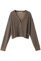 【ミディウミソリッド/MIDIUMISOLID】のmesh CD カーディガン khaki|ID: prp329100004098502 ipo3291000000032940542