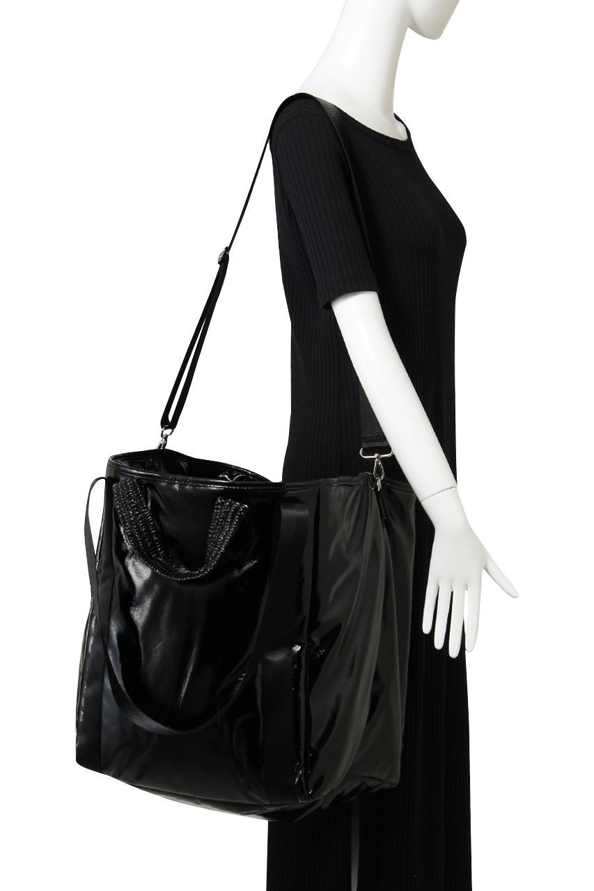 【メゾンスペシャル/MAISON SPECIAL】の【UNISEX】グロッシーBIGトートバッグ 人気、トレンドファッション・服の通販 founy(ファニー) 　ファッション　Fashion　レディースファッション　Fashion for Women　バッグ　Bags　ユニセックス　Unisex, Genderless　エナメル　Patent Leather　ショルダー　Shoulder, Shoulder Strap　フェイクレザー　Faux Leather, PU Leather　巾着　Drawstring Bag, Kinchaku　旅行　Travel　other-6|ID: prp329100004098505 ipo3291000000036691959