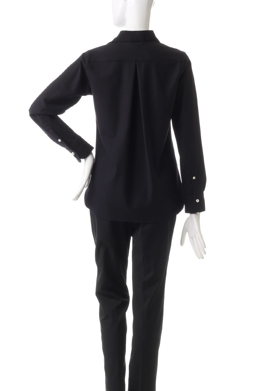 【マルティニーク/martinique】の《定番》サキソニーパールスキッパー 人気、トレンドファッション・服の通販 founy(ファニー) 　ファッション　Fashion　レディースファッション　Fashion for Women　トップス・カットソー　Cut & Sew Tops　シャツ・ブラウス・オフィスカジュアル　Elegant Blouses & Button-Ups　おすすめ　Recommended / Our Picks　スキッパー　Skipper, Open Collar　スリーブ　Sleeve, Long Sleeve / Short Sleeve　パール　Pearl, Pearl Accent　ロング　Long, Long-Length　ワイド　Wide, Wide Fit　エレガント 上品　Elegant　定番　Standard, Basic Item　A/W・秋冬　Autumn/Winter　other-4|ID: prp329100004099742 ipo3291000000032888401