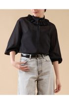 【マルティニーク/martinique】のフリルブラウス 人気、トレンドファッション・服の通販 founy(ファニー) ファッション Fashion レディースファッション WOMEN トップス・カットソー Tops/Tshirt シャツ/ブラウス Shirts/Blouses おすすめ Recommend インナー Inner カーディガン Cardigan クラシック Classic ジャケット Jacket スタンド Stand スリーブ Sleeve チェック Check フリル Frills ロング Long thumbnail ブラック|ID: prp329100004099745 ipo3291000000027818660