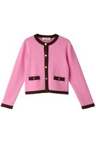 【アルアバイル/allureville】の【Loulou Willoughby】バイカラーコンパクトカーディガン A ピンク|ID: prp329100004099783 ipo3291000000036098617