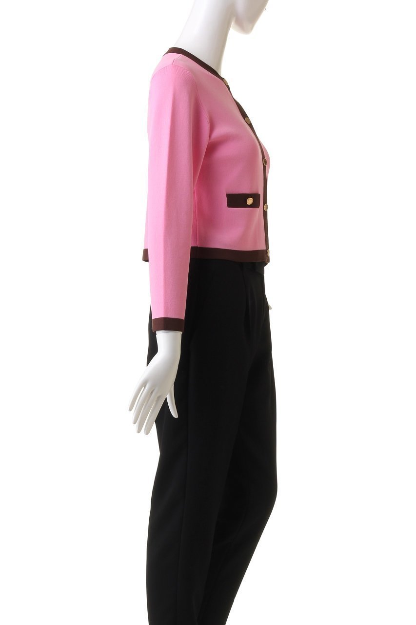 【アルアバイル/allureville】の【Loulou Willoughby】バイカラーコンパクトカーディガン A 人気、トレンドファッション・服の通販 founy(ファニー) 　ファッション　Fashion　レディースファッション　Fashion for Women　トップス・カットソー　Cut & Sew Tops　ニット　Knit Tops & Sweaters　カーディガン・羽織り　Layered Style Cardigans　カーディガン　Cardigan, Knitwear　コンパクト　Compact, Small Size　バランス　Balance, Style Balance　フロント　Front, Front Design　ボトム　Bottoms, Lower Wear　other-3|ID: prp329100004099783 ipo3291000000036098621