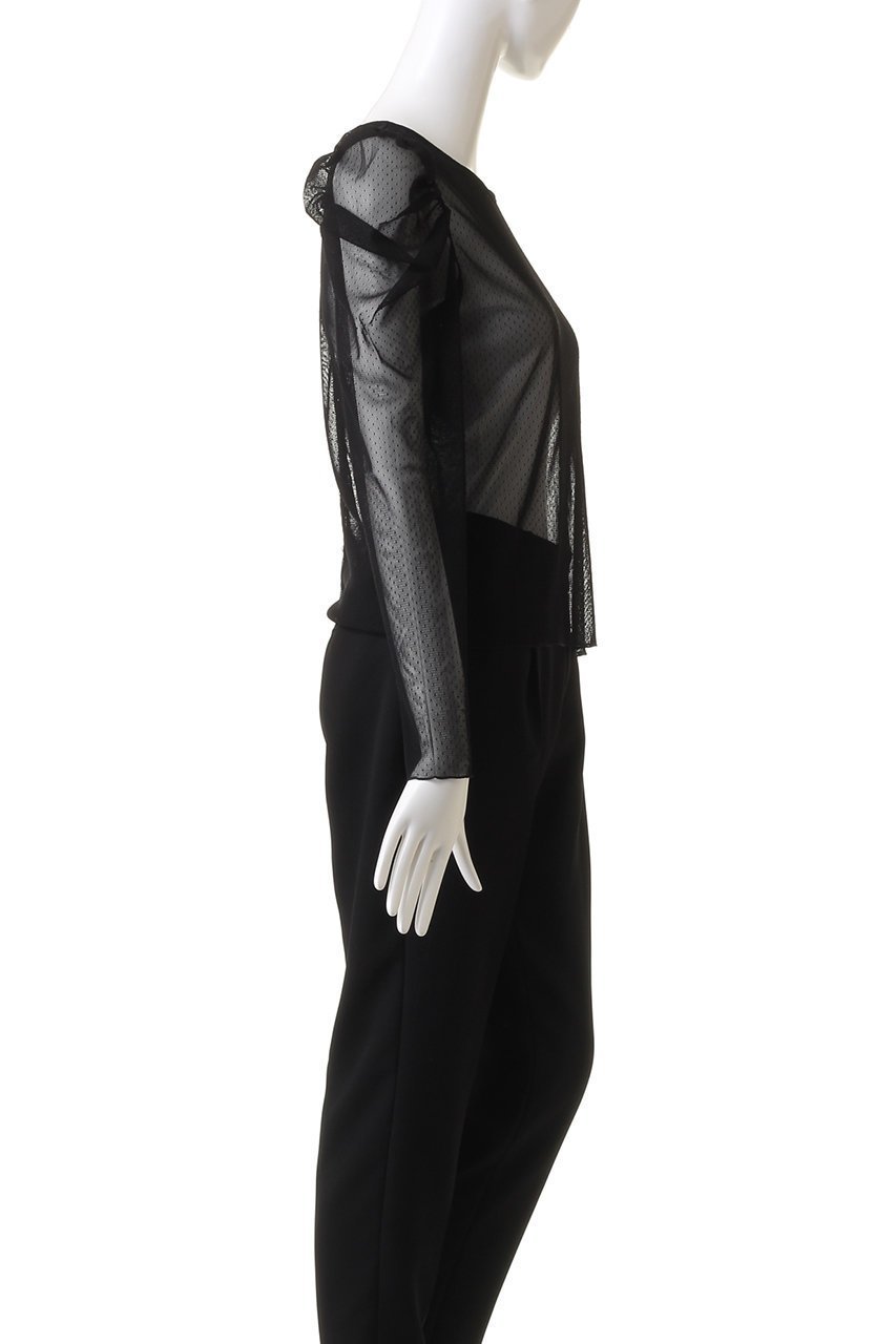 【アルアバイル/allureville】の【Loulou Willoughby】ドットチュールジコスリーブプルオーバー 人気、トレンドファッション・服の通販 founy(ファニー) 　ファッション　Fashion　レディースファッション　Fashion for Women　トップス・カットソー　Cut & Sew Tops　シャツ・ブラウス・オフィスカジュアル　Elegant Blouses & Button-Ups　カジュアルプルオーバー・ニットトップス　Pullovers & Knit Tops / Casual Pullovers　インナー　Innerwear　キャミソール　Camisole, Spaghetti Strap Top　スリーブ　Sleeve, Long Sleeve / Short Sleeve　パール　Pearl, Pearl Accent　ロング　Long, Long-Length　other-3|ID: prp329100004099784 ipo3291000000032902047