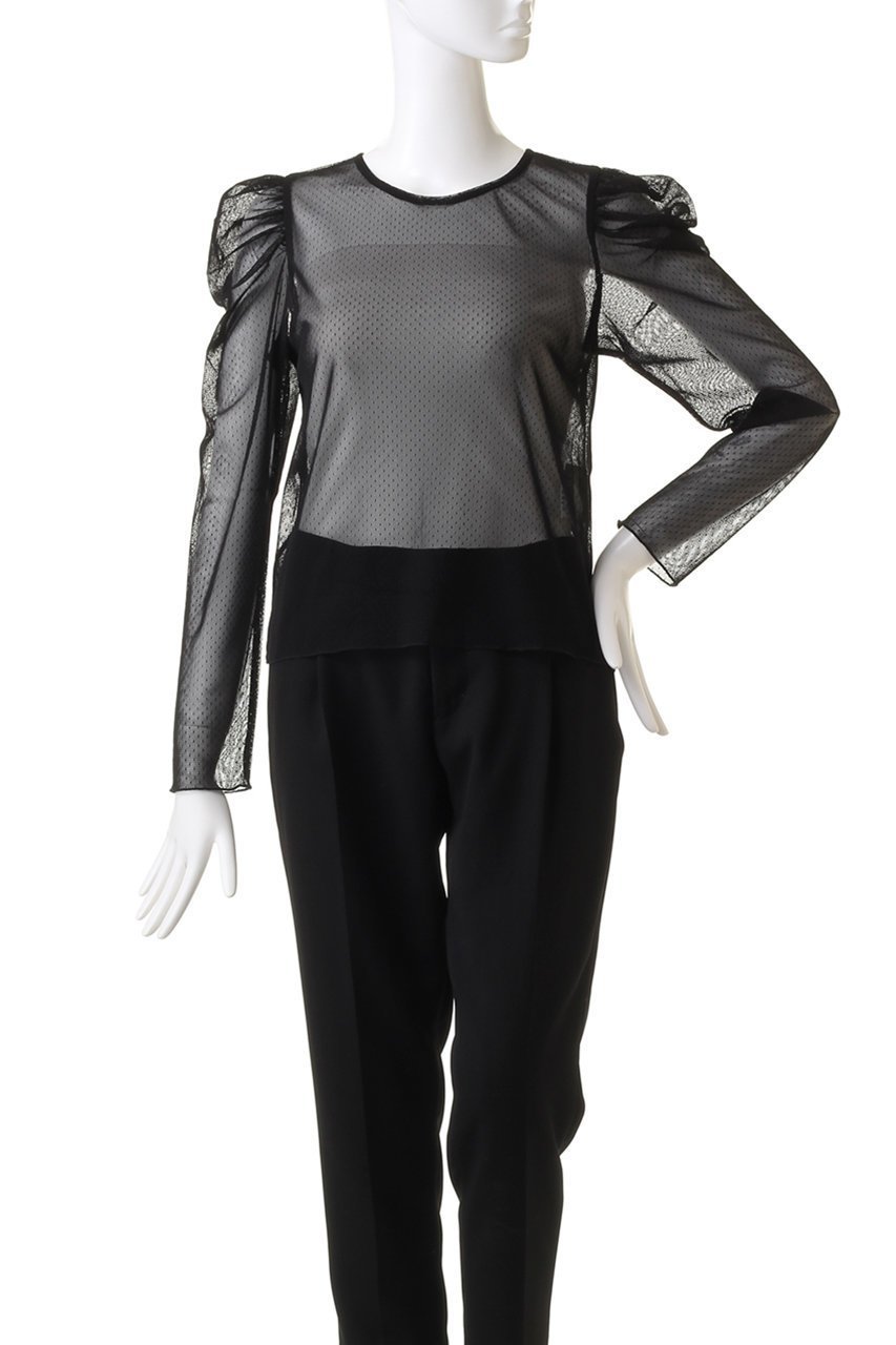 【アルアバイル/allureville】の【Loulou Willoughby】ドットチュールジコスリーブプルオーバー 人気、トレンドファッション・服の通販 founy(ファニー) ファッション Fashion レディースファッション Fashion for Women トップス・カットソー Cut & Sew Tops シャツ・ブラウス・オフィスカジュアル Elegant Blouses & Button-Ups カジュアルプルオーバー・ニットトップス Pullovers & Knit Tops / Casual Pullovers インナー Innerwear キャミソール Camisole, Spaghetti Strap Top スリーブ Sleeve, Long Sleeve / Short Sleeve パール Pearl, Pearl Accent ロング Long, Long-Length other-2|ID: prp329100004099784 ipo3291000000035367857