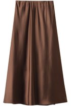【アルアバイル/allureville】のサテンバイヤスナロースカート ブラウン|ID: prp329100004099789 ipo3291000000036179089