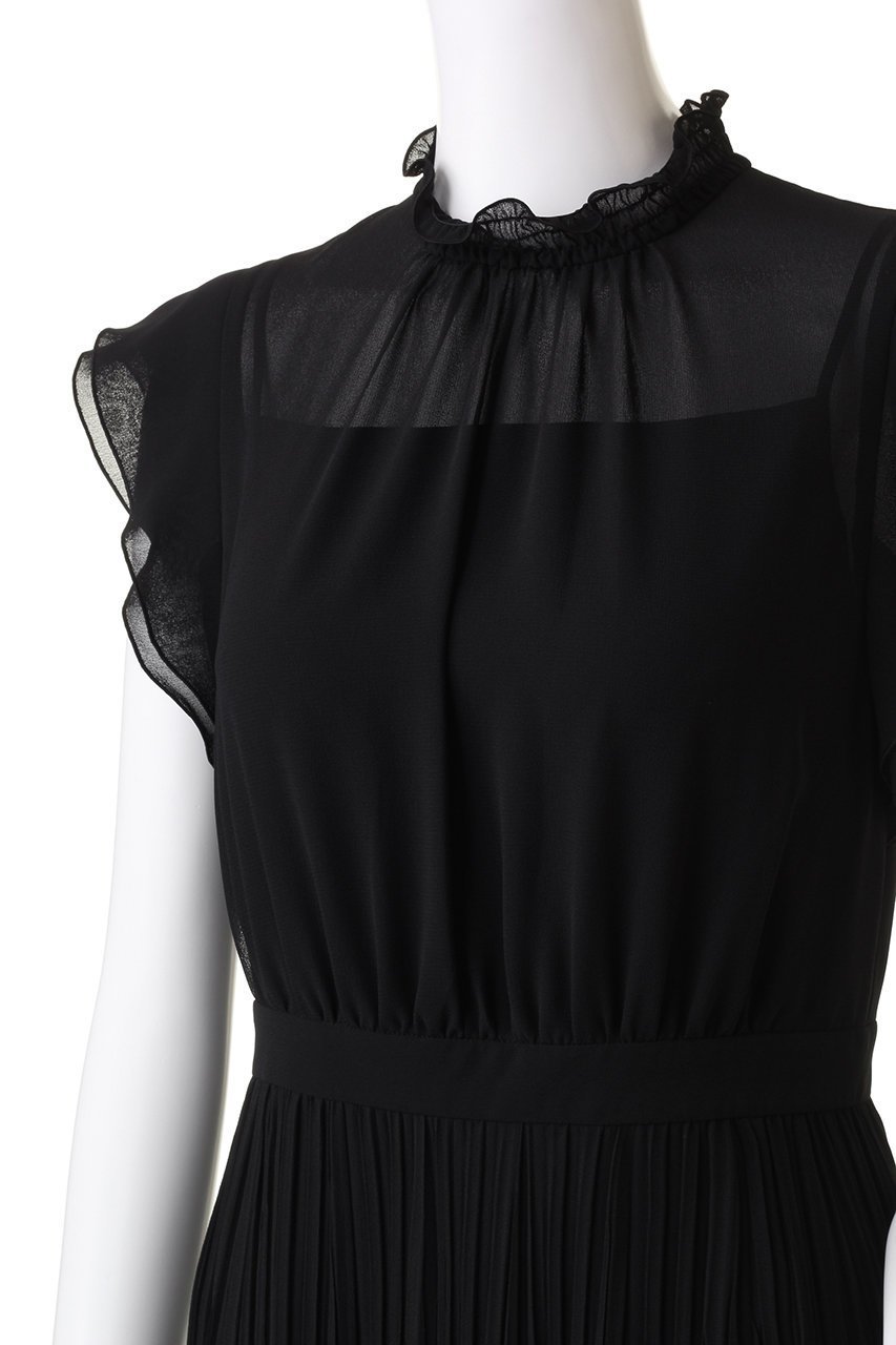 【アナイ/ANAYI】のジョーゼットプリーツワンピース 人気、トレンドファッション・服の通販 founy(ファニー) 　ファッション　Fashion　レディースファッション　Fashion for Women　ワンピース　Dresses　チュニック　Tunic Tops & Dresses　おすすめ　Recommended / Our Picks　アクセサリー　Fashion Accessories　シャーリング　Shirring, Ruched　ジョーゼット　Georgette, Semi-Sheer Fabric　チュニック　Tunic, Long Top　フレア　Flare, Flared　プリーツ　Pleats, Pleated　ロング　Long, Long-Length　エレガント 上品　Elegant　other-5|ID: prp329100004100628 ipo3291000000032893393