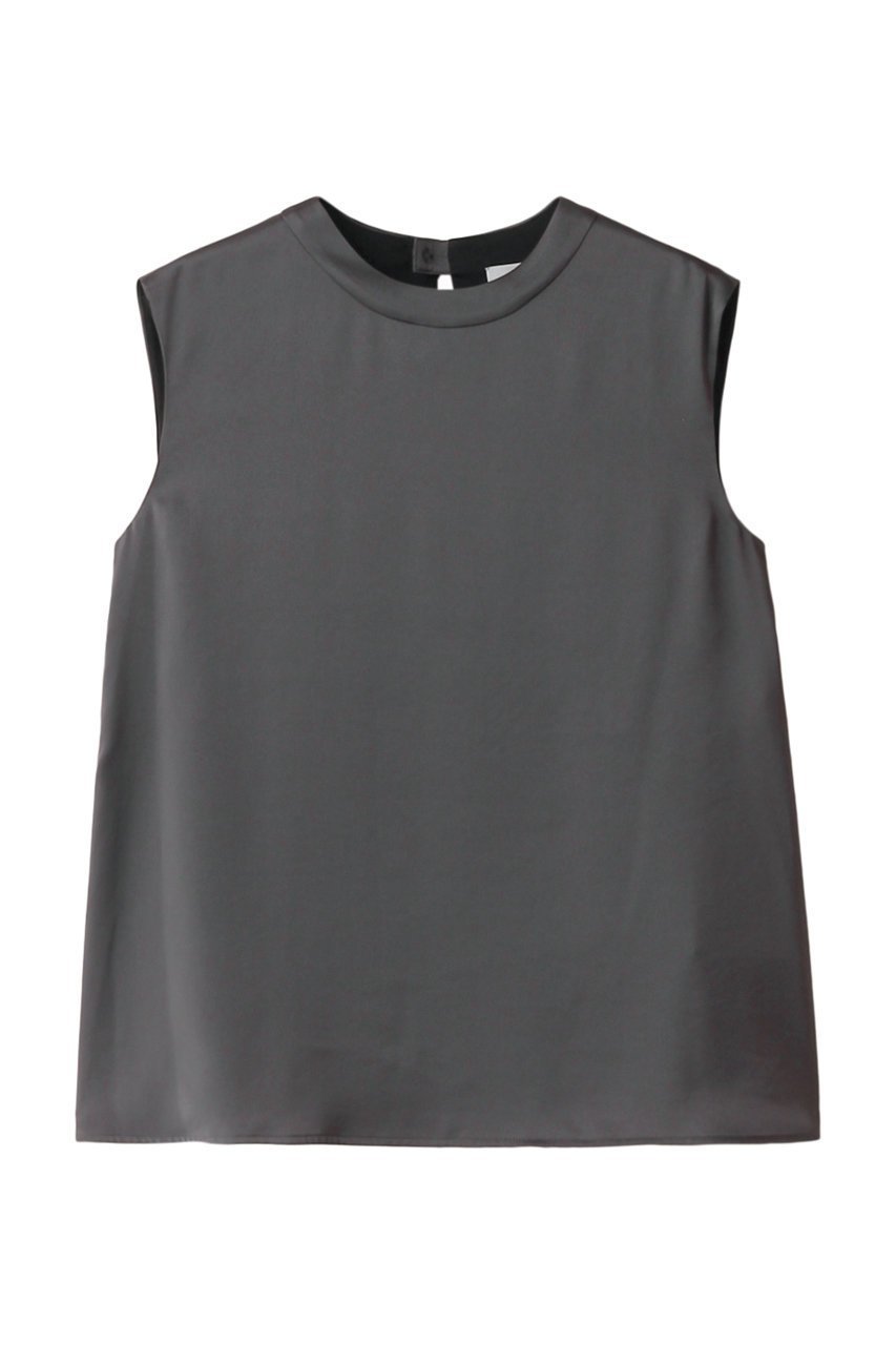 【ジェイドット/j.】のトリアセサテンスリーブレスブラウス インテリア・キッズ・メンズ・レディースファッション・服の通販 founy(ファニー) 　ファッション　Fashion　レディースファッション　Fashion for Women　トップス・カットソー　Cut & Sew Tops　キャミソール&ノースリーブ　Camisoles & Sleeveless Tops　シャツ・ブラウス・オフィスカジュアル　Elegant Blouses & Button-Ups　おすすめ　Recommended / Our Picks　サテン　Satin, Glossy Fabric　セットアップ　Set-Up, Coordinated Outfit　タンク　Tank Top, Sleeveless Top　ノースリーブ　Sleeveless, No-Sleeve　グレー|ID: prp329100004100635 ipo3291000000035823395