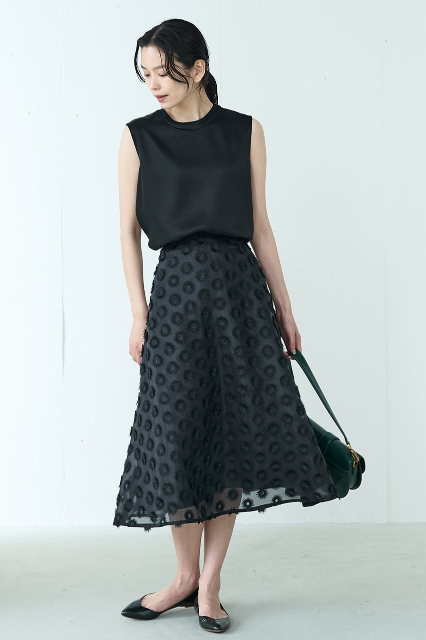 【ジェイドット/j.】のトリアセサテンスリーブレスブラウス 人気、トレンドファッション・服の通販 founy(ファニー) 　ファッション　Fashion　レディースファッション　Fashion for Women　トップス・カットソー　Cut & Sew Tops　キャミソール&ノースリーブ　Camisoles & Sleeveless Tops　シャツ・ブラウス・オフィスカジュアル　Elegant Blouses & Button-Ups　おすすめ　Recommended / Our Picks　サテン　Satin, Glossy Fabric　セットアップ　Set-Up, Coordinated Outfit　タンク　Tank Top, Sleeveless Top　ノースリーブ　Sleeveless, No-Sleeve　other-6|ID: prp329100004100635 ipo3291000000035823401