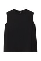 【ジェイドット/j.】のトリアセサテンスリーブレスブラウス ブラック|ID: prp329100004100635 ipo3291000000036724045