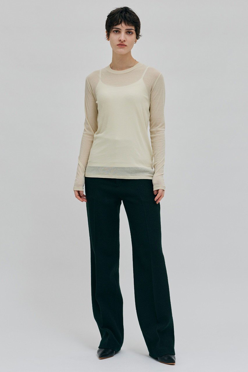 【ベイジ,/BEIGE,】のSORE(ソール)/ウォッシャブルクルーネックカットソー 人気、トレンドファッション・服の通販 founy(ファニー) 　ファッション　Fashion　レディースファッション　Fashion for Women　トップス・カットソー　Cut & Sew Tops　シャツ・ブラウス・オフィスカジュアル　Elegant Blouses & Button-Ups　ロングTシャツ・Tシャツ　Longline T-Shirts & Tees　カットソー・ベーシックTシャツ　Cut-and-Sewn Tops / Stretch Tees & Basics　インナー　Innerwear　カットソー　Cut and Sewn Top　シアー　Sheer, See-Through　シンプル　Simple, Minimal　スリーブ　Sleeve, Long Sleeve / Short Sleeve　ロング　Long, Long-Length　長袖　Long Sleeve, Full Sleeve　other-6|ID: prp329100004101539 ipo3291000000035892374